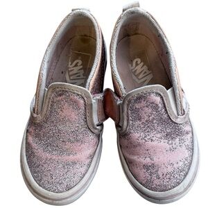 Vans Toddler Glitter Slip-On Shoes - Pink (G149)